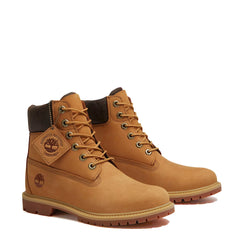 Timberland Womens 6-Inch Lace Waterproof Boot Wheat Nubuck