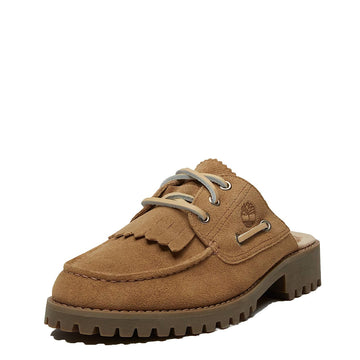 Timberland Womens Mix Tape Authentic Mule Beige - Parasol Store