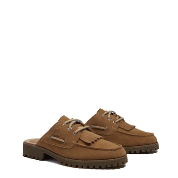Timberland Womens Mix Tape Authentic Mule Beige - Parasol Store