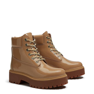 Timberland Womens Stone Street 6-Inch Waterproof Platform Boot Beige - Parasol Store
