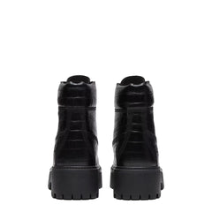 Timberland Womens Stone Street Platform 6-Inch Boot Black Full Grain