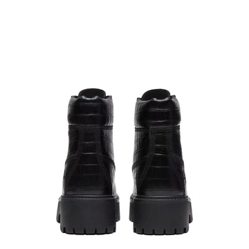 Timberland Womens Stone Street Platform 6-Inch Boot Black Full Grain