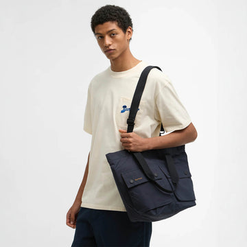 Barbour Transport Carry All Tote Bag Navy