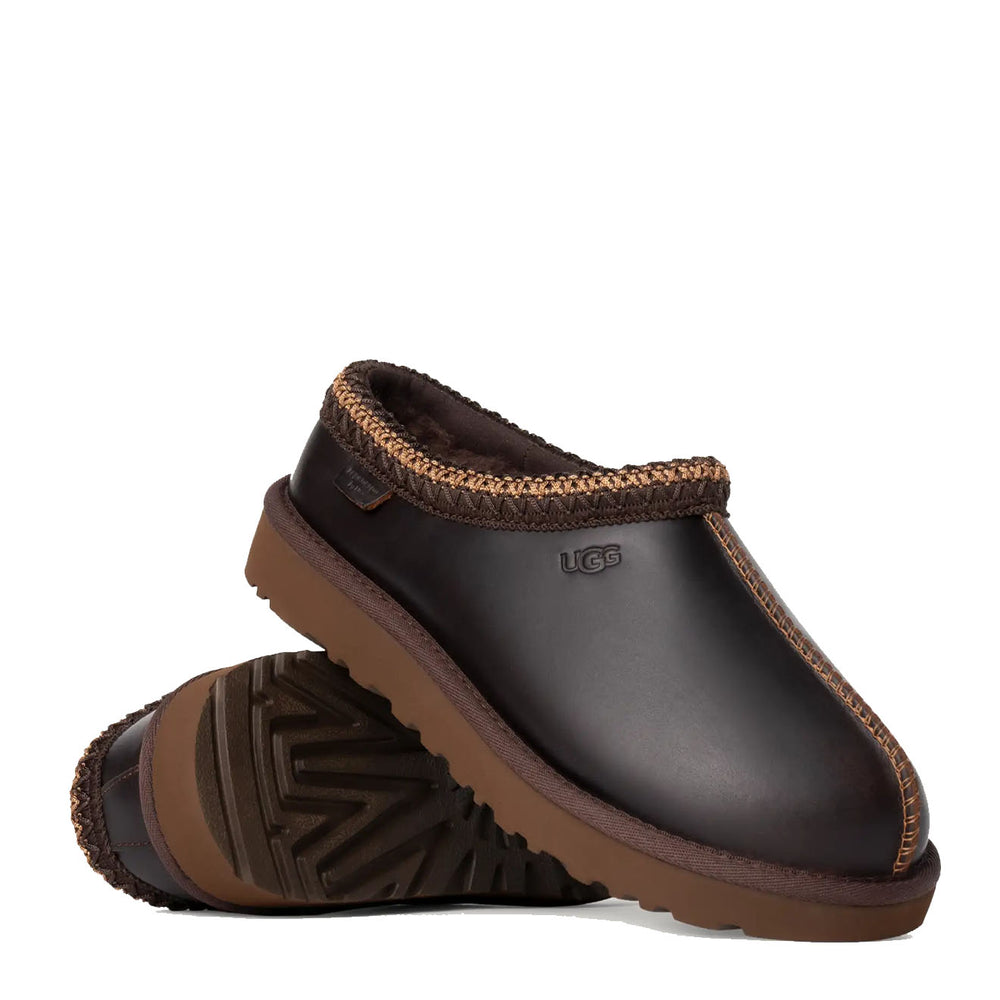 UGG Tasman Leather Regen Slipper Ironwood - Parasol Store