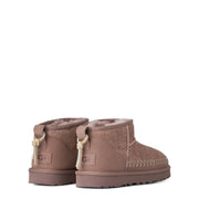UGG Womens Classic Ultra Mini Biarritz Boot Rocky Oak - Parasol Store