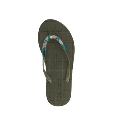 Barbour Womens Tilda Toe Post Sandal Olive / Ancient Tartan