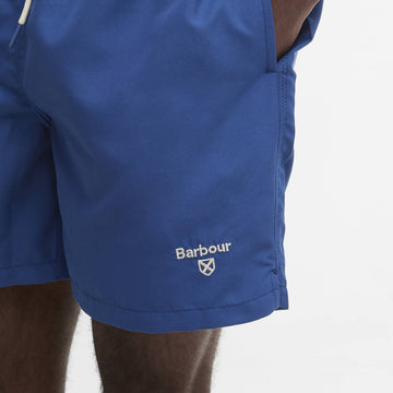 Barbour Staple Logo 5" Swim Short Sailboat Blue