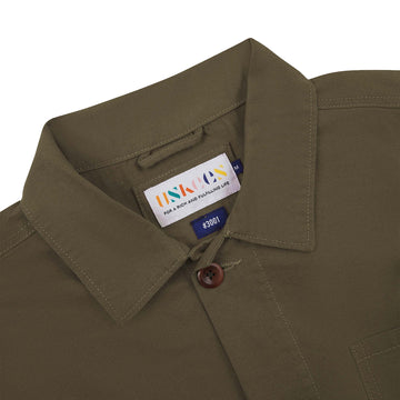 Uskees 3001 Buttoned Overshirt Dark Taupe - Parasol Store