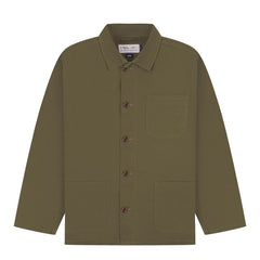 Uskees 3001 Buttoned Overshirt Dark Taupe - Parasol Store