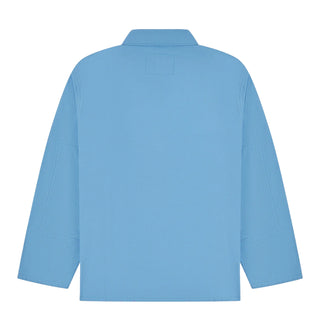 Uskees 3001 Buttoned Overshirt Powder Blue - Parasol Store
