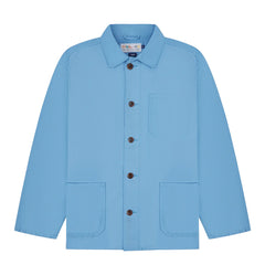 Uskees 3001 Buttoned Overshirt Powder Blue - Parasol Store
