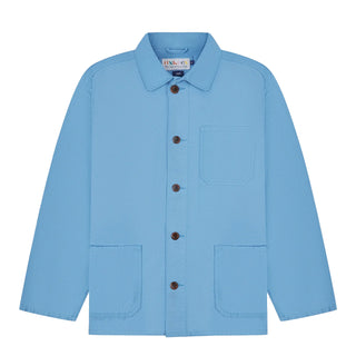 Uskees 3001 Buttoned Overshirt Powder Blue - Parasol Store