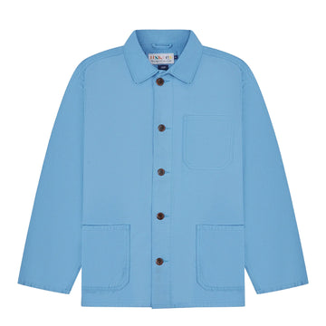 Uskees 3001 Buttoned Overshirt Powder Blue - Parasol Store