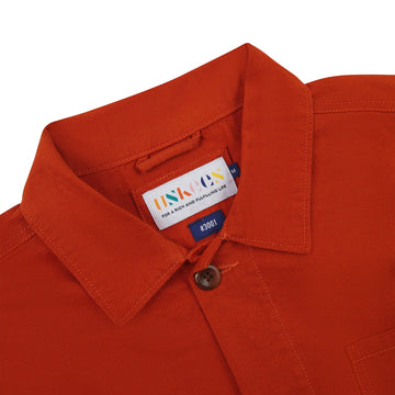 Uskees 3001 Buttoned Overshirt Rust - Parasol Store