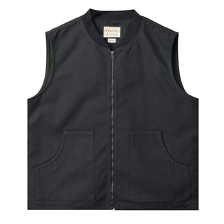 Uskees 3029 Canvas Vest With Patch Pockets Charcoal Uskees