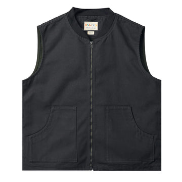 Uskees 3029 Canvas Vest With Patch Pockets Charcoal Uskees
