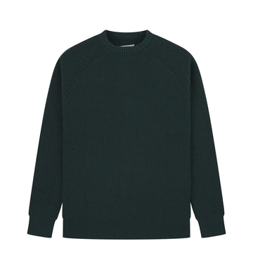 Uskees 7013 Crew Knit Jumper Epsom Downs Green