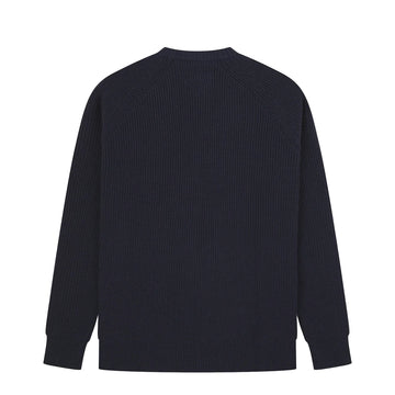 Uskees 7013 Crew Knit Jumper Midnight Blue