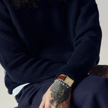 Uskees 7013 Crew Knit Jumper Midnight Blue