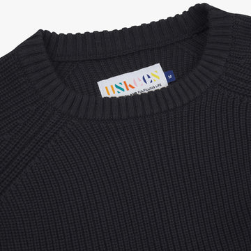 Uskees 7013 Crew Knit Jumper Midnight Blue