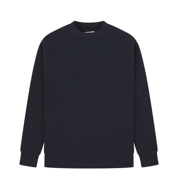 Uskees 7013 Crew Knit Jumper Midnight Blue