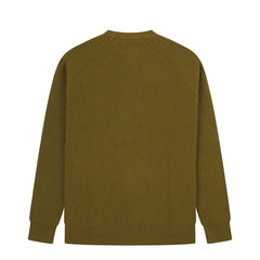 Uskees 7013 Crew Knit Jumper Woodland Green - Parasol Store