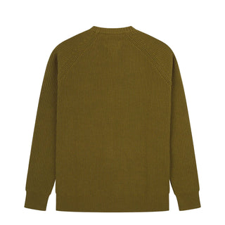 Uskees 7013 Crew Knit Jumper Woodland Green - Parasol Store
