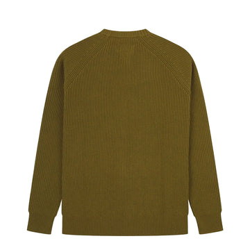 Uskees 7013 Crew Knit Jumper Woodland Green - Parasol Store