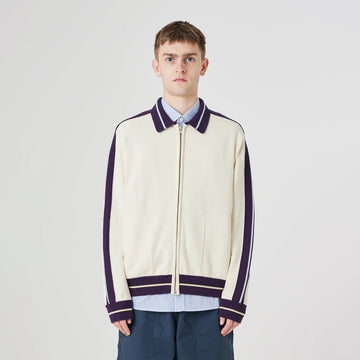 Uskees 7015 Racquet Club Track Top Cream - Parasol Store