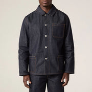 Uskees Denim Buttoned Overshirt Raw Orta Denim - Parasol Store
