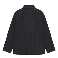 Uskees Denim Buttoned Overshirt Raw Orta Denim - Parasol Store