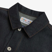 Uskees Denim Buttoned Overshirt Raw Orta Denim - Parasol Store