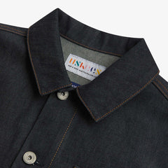 Uskees Denim Buttoned Overshirt Raw Orta Denim - Parasol Store