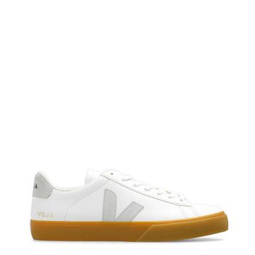 Veja Womens Campo Chromefree Leather Trainer Extra-White Natural Natural Veja