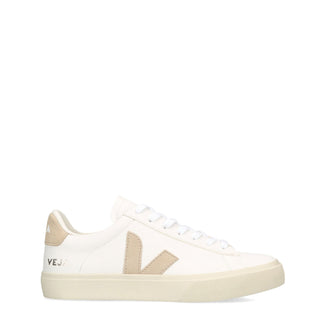 Veja Womens Campo Chromefree Leather Trainer Extra-White Almond - Parasol Store