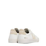 Veja Womens Campo Chromefree Leather Trainer Extra-White Almond - Parasol Store