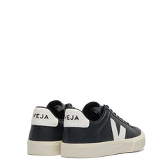 Veja Womens Campo Leather Trainer Black White - Parasol Store
