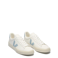 Veja Womens Campo Leather White Steel - Parasol Store