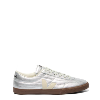 Veja Womens Panenka Leather Silver Pierre Bark - Parasol Store
