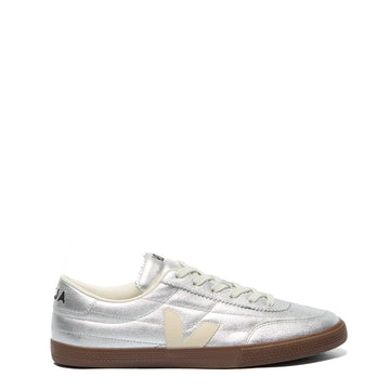 Veja Womens Panenka Leather Silver Pierre Bark - Parasol Store