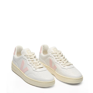 Veja Womens V-90 Leather White Petale - Parasol Store