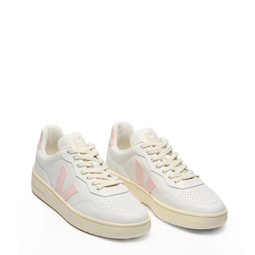 Veja Womens V-90 Leather White Petale - Parasol Store