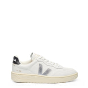 Veja Womens V-90 Leather White Silver Black - Parasol Store