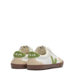 Veja Womens Volley Leather White Kiwi Bark - Parasol Store
