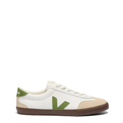 Veja Womens Volley Leather White Kiwi Bark - Parasol Store