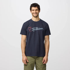 Fjallraven Archive Logo T-Shirt Classic Dark Navy