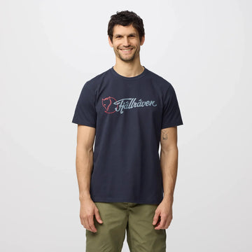 Fjallraven Archive Logo T-Shirt Classic Dark Navy