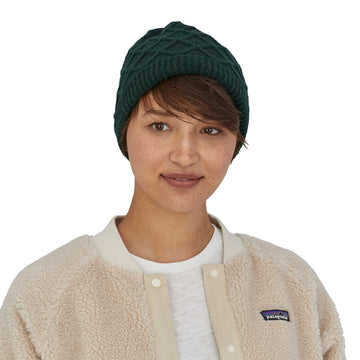 Patagonia Womens Honeycomb Knit Beanie Northern Green - Parasol Store