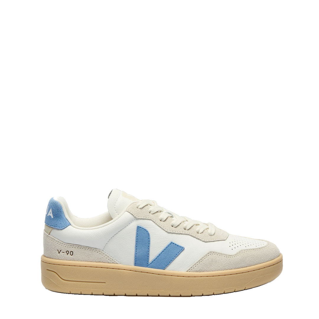 Veja Womens V-90 Extra-White / Aqua / Natural - Parasol Store