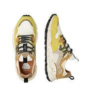 Flower Mountain Womens Yamano 3 Ochre / White / Light Blue - Parasol Store